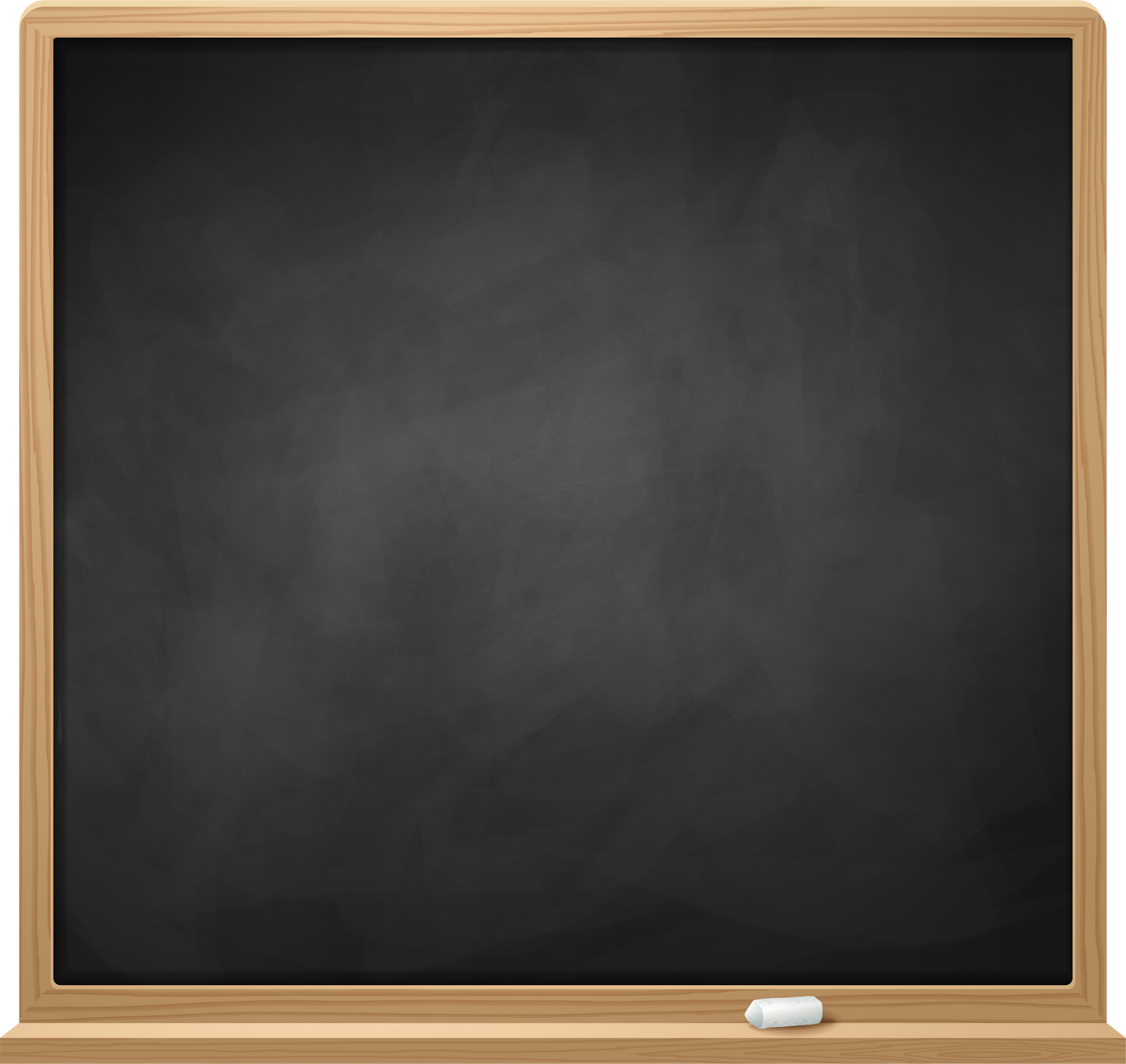 Illustration of Square Chalkboard